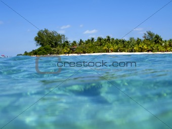 Belize Coast and turquoise ocean