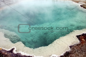 Mud Volcano Pool area in Yellowstone National Park