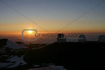 Observatory on Mauna Kea Hawaii