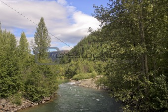 River and Mountains