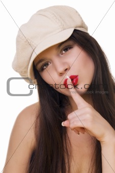 girl in hat