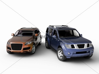 Two cars presentation