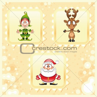 SantaClaus, Rudolph and Elf