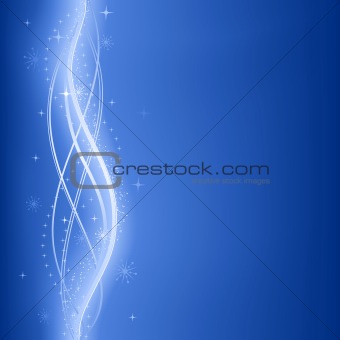 Blue glowing vector phantasy background with stars