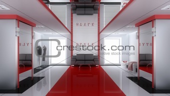 Interior of a modern boutique