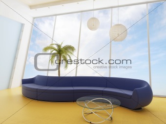 Sofa in a modern interior