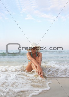 woman relaxing in the afternoon 