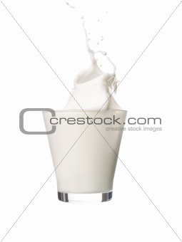 Splasing milk