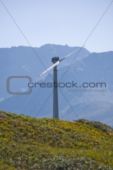 mountain wind turbine