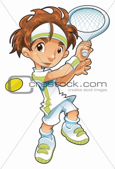 Baby Tennis Player