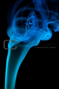 bstract blue smoke 