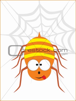 cute spider illustration
