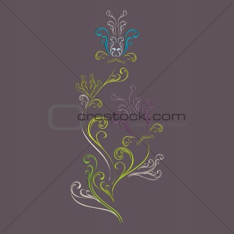 Modern-Traditional Vintage-Abstract Transylvanian flower pattern for special graphic design creations