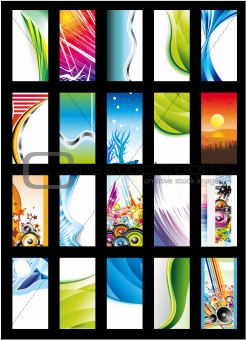 Abstract Background Card Collection - Set 2