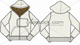lady fashion fleece jacket