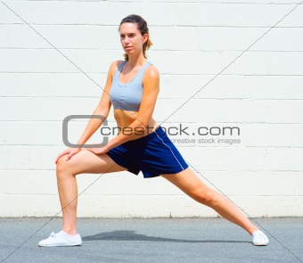 Urban Mature Woman Exercising