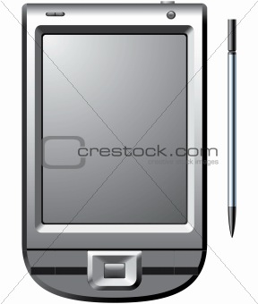 PDA with stylus