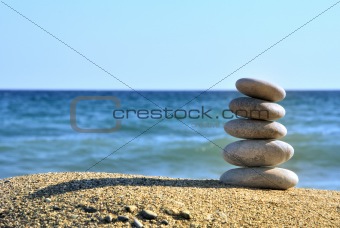 Stones on the sea