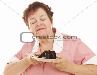 Waitress Loves Chocolate Cake