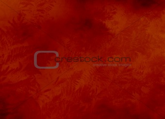 red background texture or wallpaper with ferns in filigree