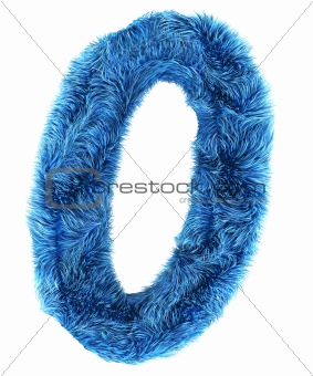 0 in blue fur