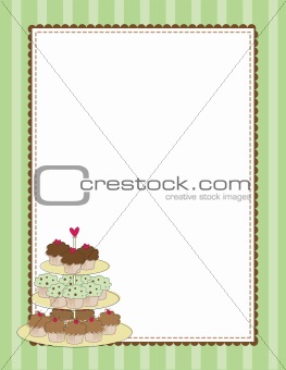 Cupcake Border Green