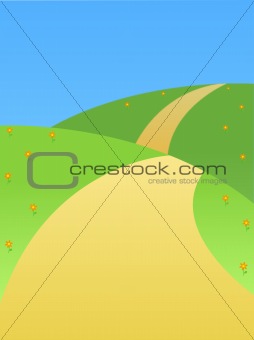 Road on a hill