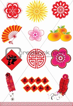 Chinese New Year Celebration element