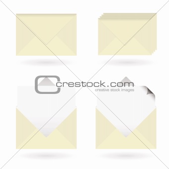 business envelopes open