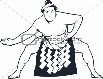 Sumo Wrestler vector image