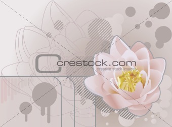 Future grunge lotus background