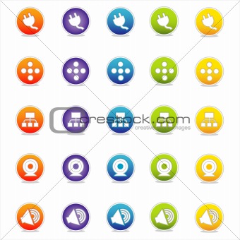 Colorful Web Icons Set 4 (Vector)