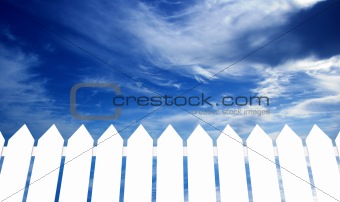 Sky over the fence