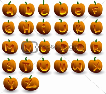 halloween pumpkins alphabet