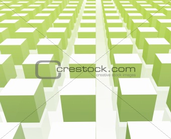 Cubes grid illustration