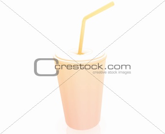 Cup with straw