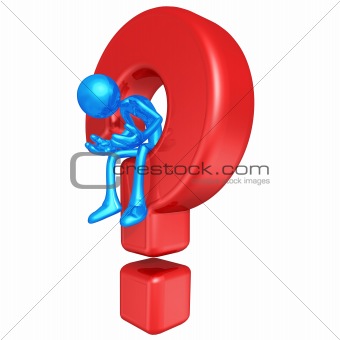 3D Character With Question