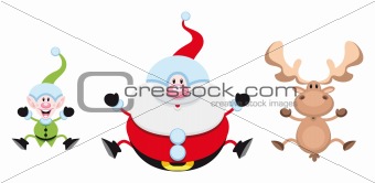 Christmas cartoon characters