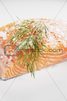 Salt cured salmon