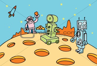 Robot Mining Operation