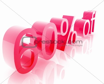 Sixty percent discount