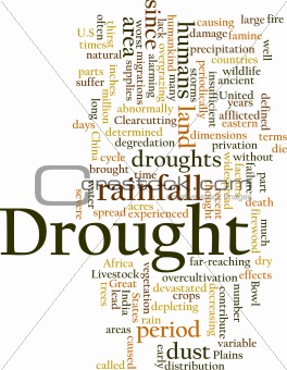 Drought word cloud