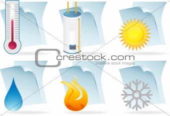 Air Conditioner Document Icons