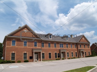 Two story brick office building