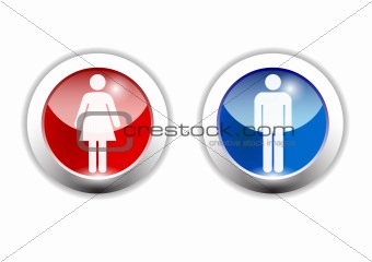 boy and girl icon made in illustrator cs4