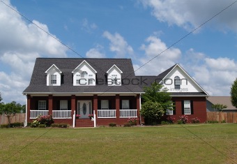 Two Story Brick Residential Home