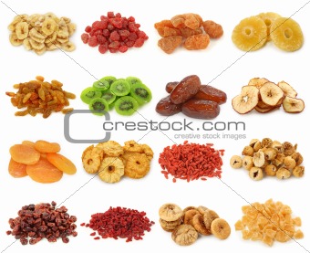 Dried fruits collection