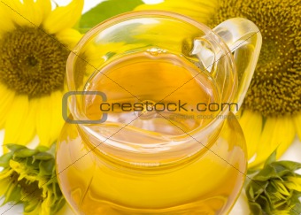 Sunflower and vegetable oil