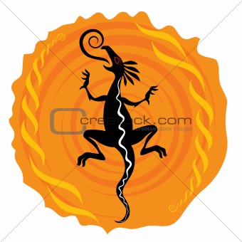 dragon silhouette illustration on the background