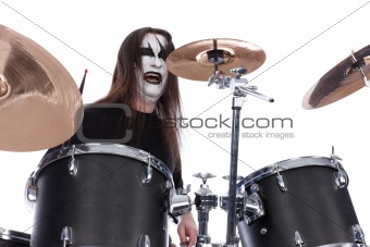 Screaming drummer